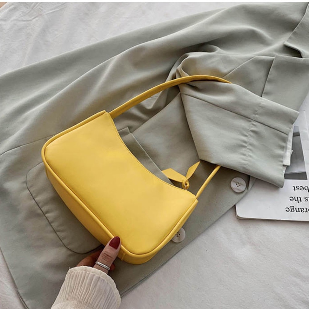 Hobo Small Yellow Bag Cute Purse Women Handbag - Picture 5 of 7